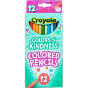 Crayola Coloured Pencils Full Size Colours of Kindness 12 Pack