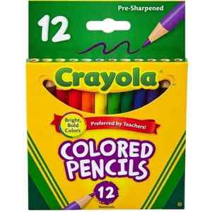 Crayola Coloured Pencils Half Size 12 Pack