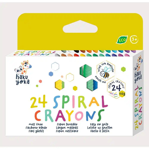 Haku Yoka Crayons 24 Pack - Spiral