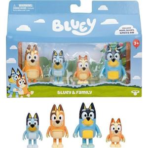 Bluey Figurines 4 Pack - Family
