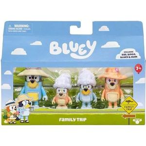 Bluey Figurines 4 Pack - Family Trip