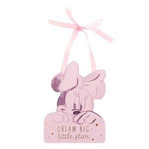 Disney Minnie Mouse Dream Big Little Star Hanging Nursery Plaque