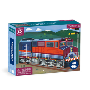 Mudpuppy Mini Puzzle 48 Piece Freight Train