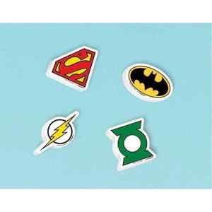 Justice League Favour - Eraser - 12 Pack
