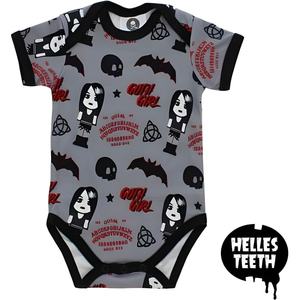 Metallimonsters Goth Girl Baby Onesie 6–12 Months – Cotton Infant Bodysuit