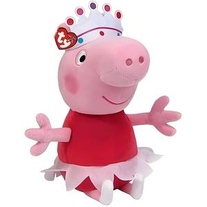 Peppa Pig Ty Beanie Babies Soft Toy - Princess Peppa