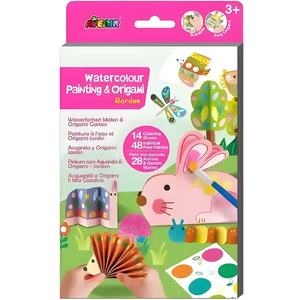 Arts and Crafts Supplies for Kids: Avenir Watercolour Painting and Origami Garden Craft Kit
