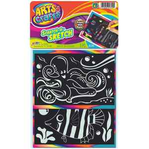 Scratch A Sketch Fish and Octopus Rainbow Reveal Craft Kit