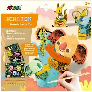 Avenir Scratch Fuzzy Koalas and Kangaroos Craft Kit