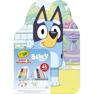 Crayola Bluey Colour and Sticker 45 Piece Art Set with Washable Markers