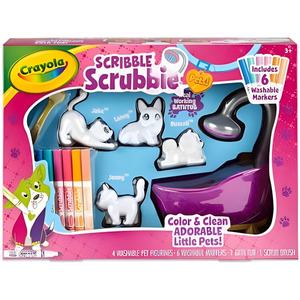 Crayola Scribble Scrubbie Playset Colour and Wash Set Bathtub Pets