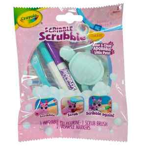 Crayola Scribble Scrubbie Colour and Wash Single Pack Pastel Pet Toby the Sea Turtle