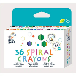 Boredom Busters: Haku Yoka Spiral Crayons 36 Colours