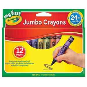 Boredom Busters: Crayola Crayons My First Jumbo 12 Pack