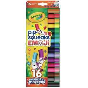 Crayola Markers PipSqueaks Washable Emoji 16 Pack