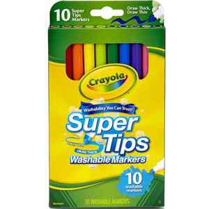 Crayola Markers Super Tips Washable 10 Pack