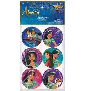 Disney Princess Aladdin Jumbo Sticker Sheet – 24 Stickers