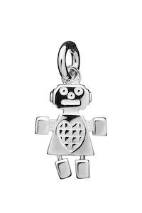 Jewellery: Mini Girl Robot Charm