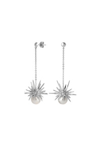 Forbidden Drop Earrings with Pearl