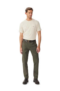 Chinos Trousers: Loxton 5 Pocket - Olive