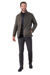 Chinos Trousers: Soho Birdseye Green Chinos