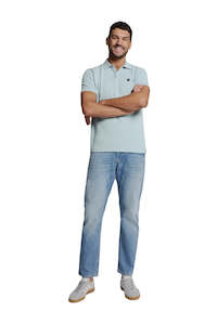 Polos Tees: Polo Pique Garment Dyed - Ice