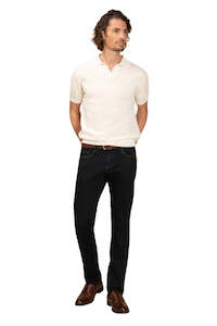 Polos Tees: Amalfi Off-White Knitted Polo
