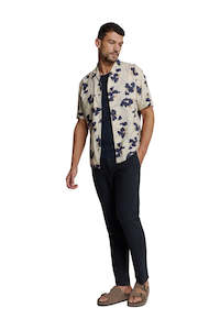 Shirt Short Sleeve Revers Collar - Cement