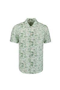 Shirts Long Sleeved: Shirt Short Sleeve Allover Print