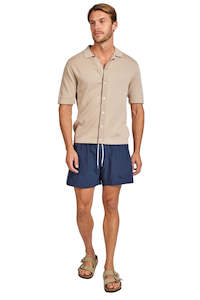 Jetz: Jackson Knit Polo - Warm Sand