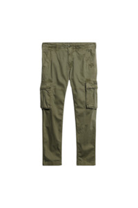 Chinos Pants: Core Cargo Trouser - Chive Green