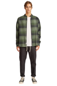 Kennedy Check Shirt - Cypress Green
