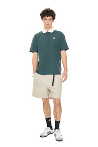 Shirts Long Sleeved 1: Pique SS Polo - Golf Green