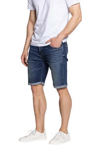 Shorts Boardies: Edmund Denim Short - Kairu U/D Wash