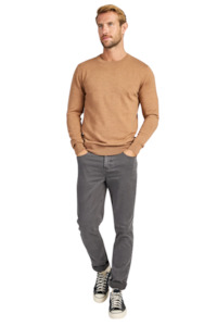 Sweatshirts Hoodies: Academy Merino Crew - Otter Tan