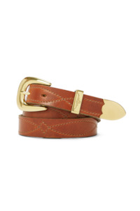 Womens Belts: Cate Stitched Belt
