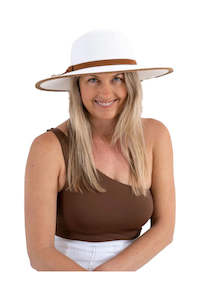 Bonnie Wide White Hat