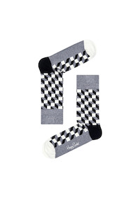 Womens Socks: Filled Optic Sock