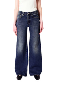 Eva Wide Checkin - Dark Vintage Indigo