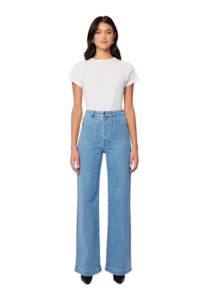 Womens Fashion Denim: Sailor Long Lily Blue