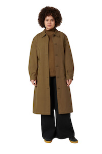 Womens Fashion Jackets Coats: Landscape trench - Dark Spice
