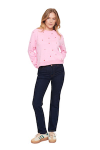 Dagna Sweatshirt - Bonbon Flame Hearts