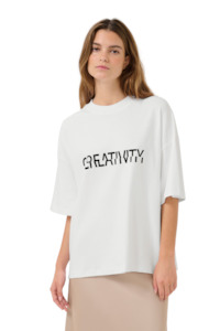 Womens Fashion Tees Tanks Tops: Unity Tee - Bright White