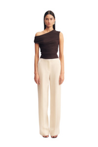 Mira Off Shoulder Top - Ganache