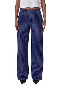 Womens Jetz: Kate Baggy Indigo Stripe