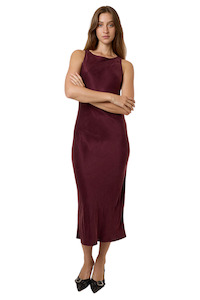 Womens Jetz: Kathleen Slip Dress - Mahogany