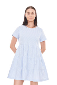 Cruise Milly Dress - Ice Blue Stripe