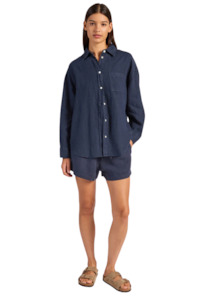 Riviera Linen Short - Patriot Blue