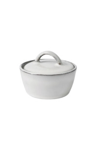 Dining Bowls Plates: Nordic Sand Salt Bowl with Lid