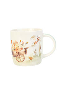 Dining Mugs Cups: Easter Ceramic Mug - Bunny Love